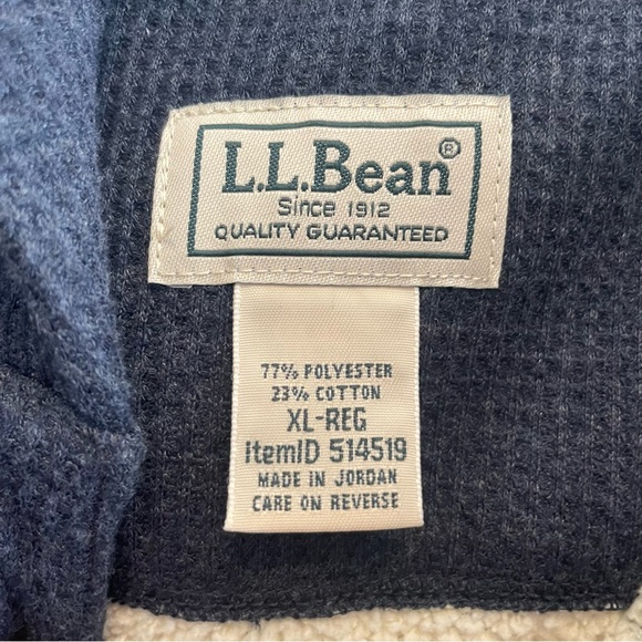 L.L. Bean Shirts Ll Bean Mens Katahdin Iron Works Bonded Waffle